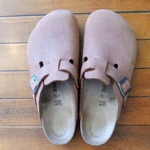 Birkenstock Congnac Leather Clogs